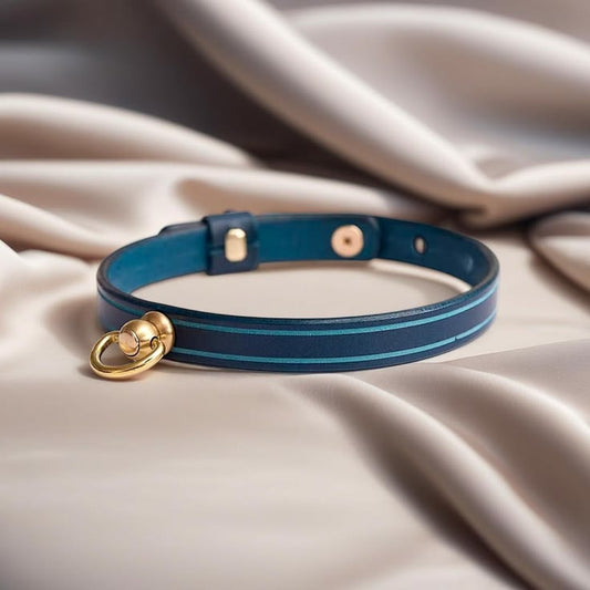Engraved Leather Cat Collar – Adjustable Buckle Kitten Collar